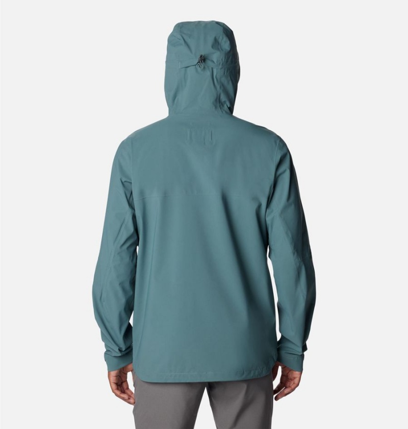 Columbia Omni-Tech Ampli-Dry Shell Men's Rain Jacket Blue | XYWPFV-639