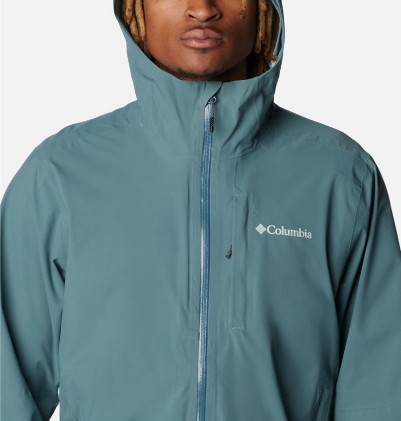 Columbia Omni-Tech Ampli-Dry Shell Men's Rain Jacket Blue | XYWPFV-639