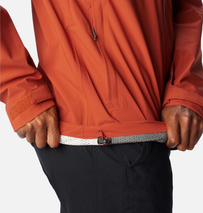 Columbia Omni-Tech Ampli-Dry Shell Men's Rain Jacket Red | BAYGMH-687