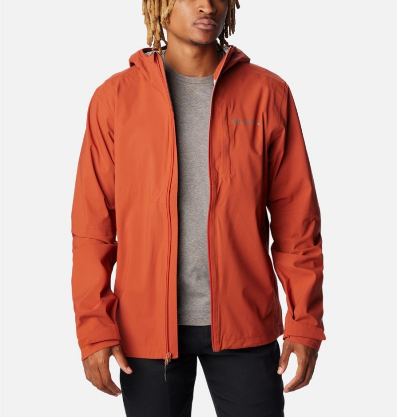 Columbia Omni-Tech Ampli-Dry Shell Men's Rain Jacket Red | BAYGMH-687