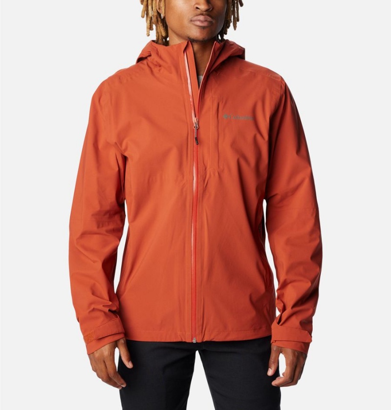 Columbia Omni-Tech Ampli-Dry Shell Men\'s Rain Jacket Red | BAYGMH-687