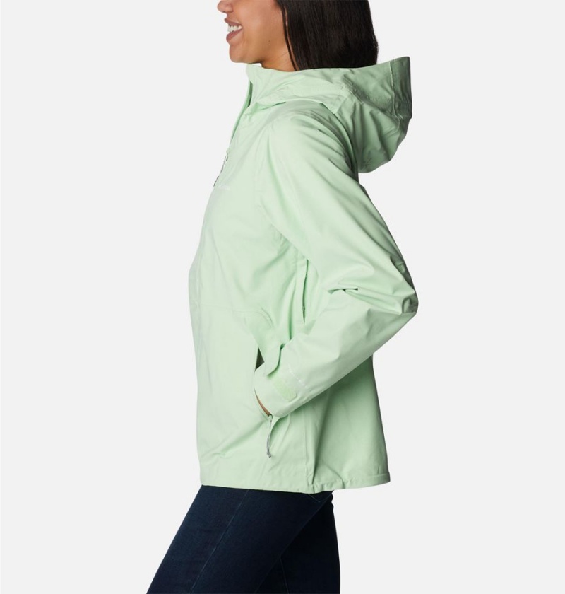 Columbia Omni-Tech Ampli-Dry Shell Women's Rain Jacket Green | NCYTKF-723