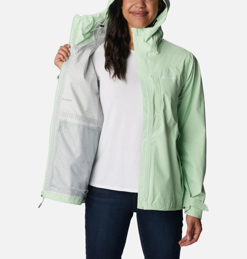 Columbia Omni-Tech Ampli-Dry Shell Women's Rain Jacket Green | NCYTKF-723