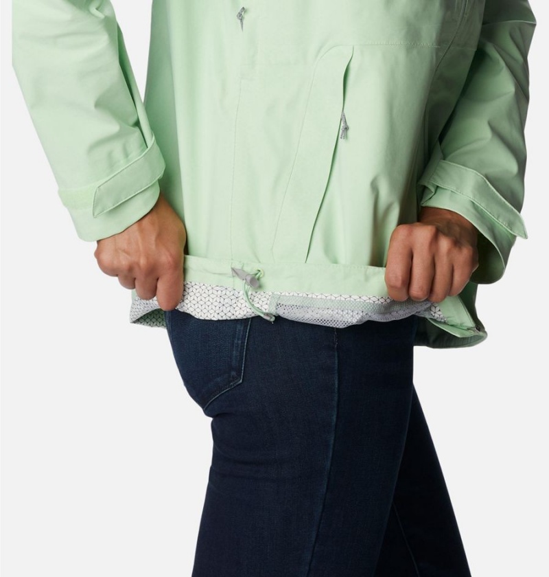 Columbia Omni-Tech Ampli-Dry Shell Women's Rain Jacket Green | NCYTKF-723