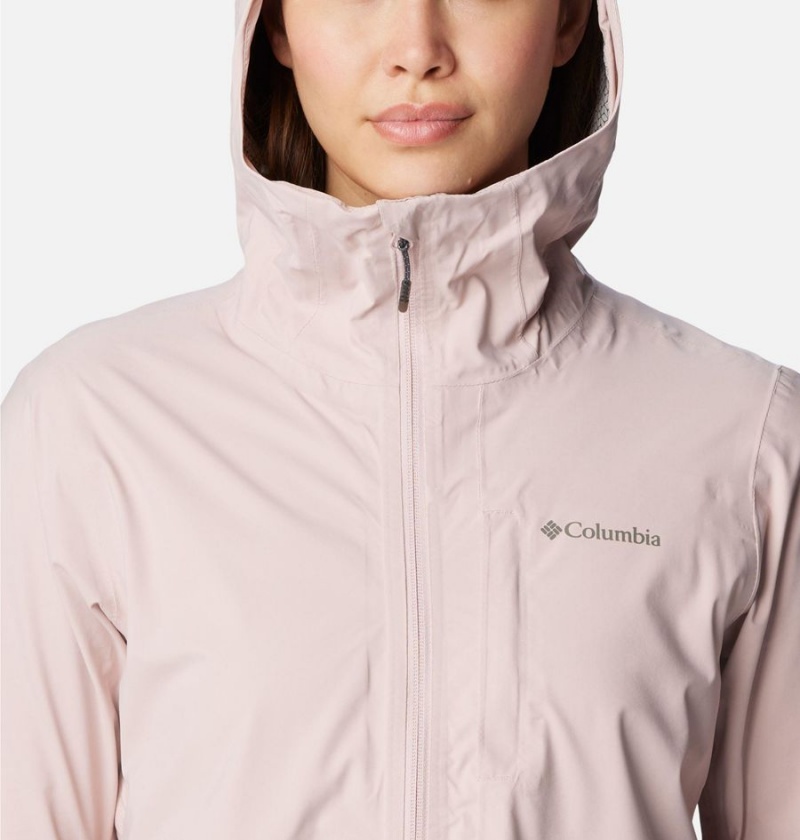 Columbia Omni-Tech Ampli-Dry Shell Women's Rain Jacket Pink | KGQHTC-781