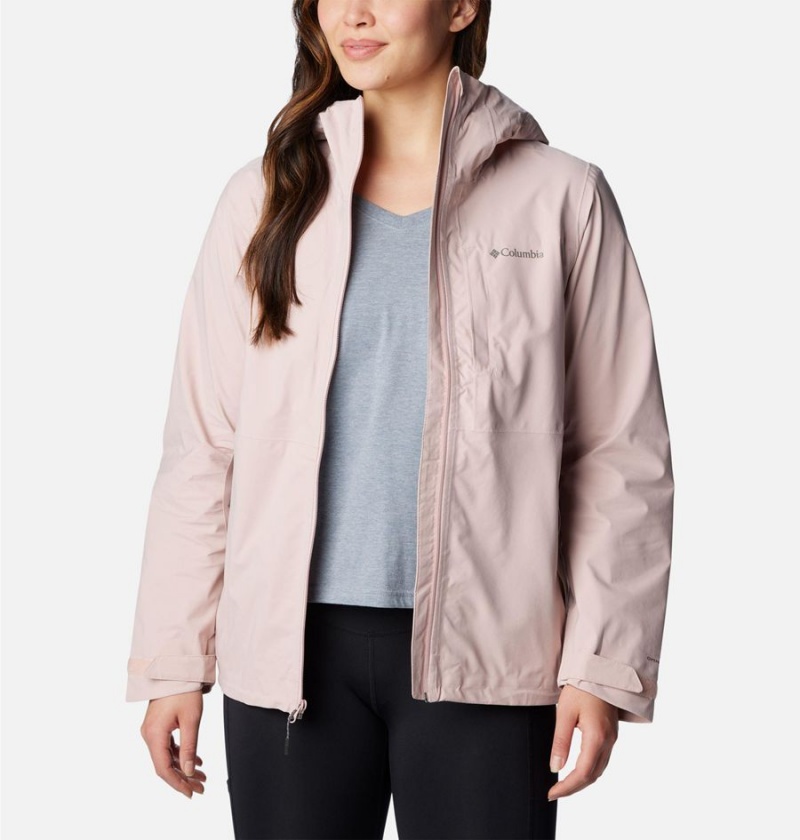 Columbia Omni-Tech Ampli-Dry Shell Women's Rain Jacket Pink | KGQHTC-781