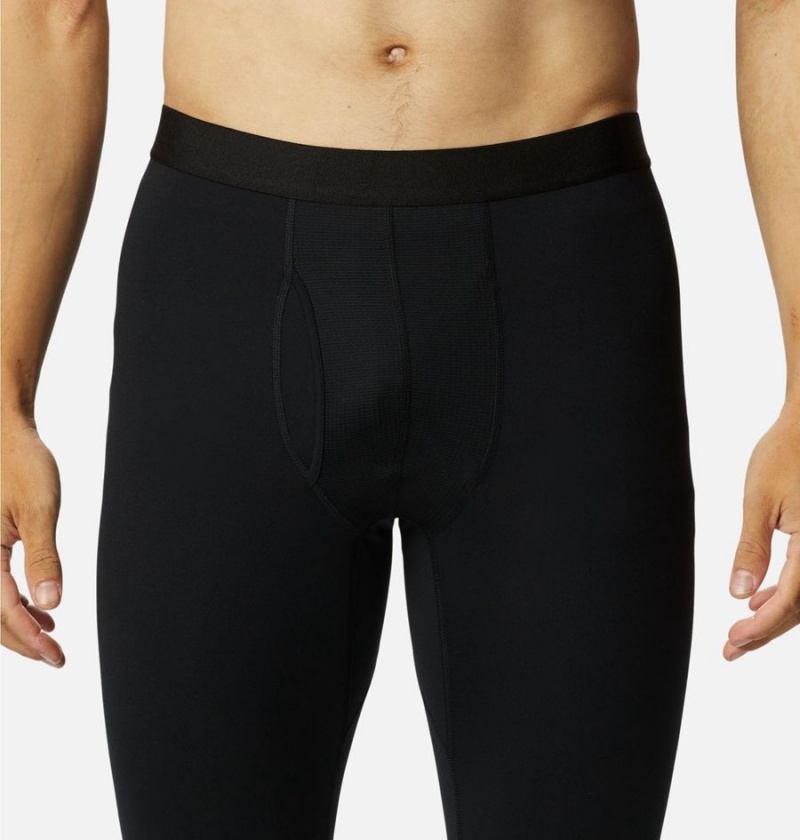 Columbia Omni Heat Heavyweight Baselayer Tights Men's Pants Black | QJTGPX-347