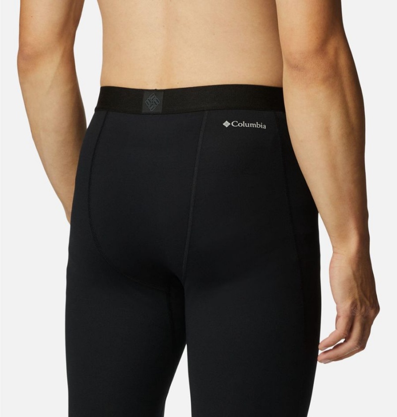 Columbia Omni Heat Heavyweight Baselayer Tights Men's Pants Black | QJTGPX-347