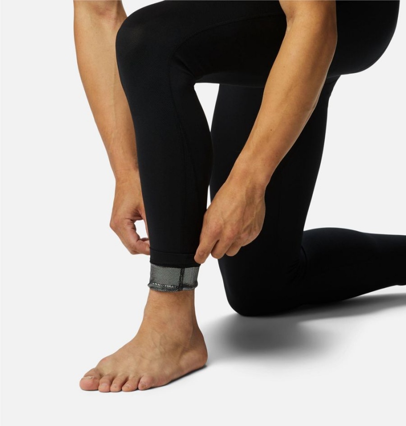 Columbia Omni Heat Heavyweight Baselayer Tights Men's Pants Black | QJTGPX-347