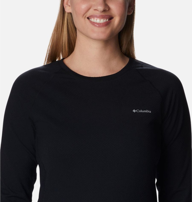Columbia Omni Heat Infinity Baselayer Crew Women's T-Shirt Black | EVNMKU-610