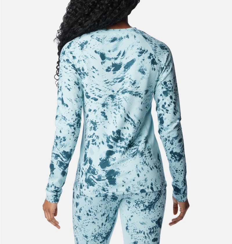 Columbia Omni Heat Infinity Baselayer Crew Women's T-Shirt Turquoise | HAFVXM-294