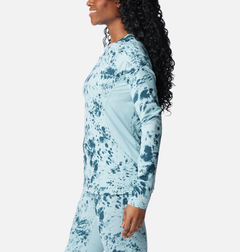 Columbia Omni Heat Infinity Baselayer Crew Women's T-Shirt Turquoise | HAFVXM-294