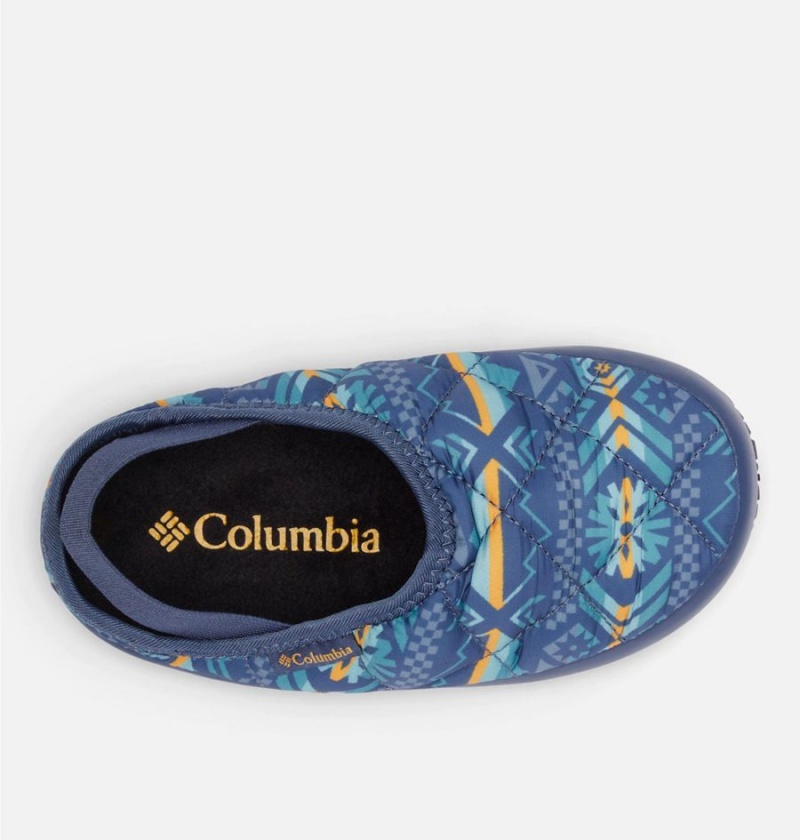 Columbia Omni Heat Lazy Bend Camper Kids' Sandals Blue | FNBZPC-760