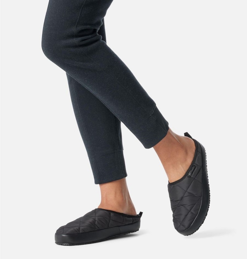 Columbia Omni Heat Lazy Bend Camper Women's Slippers Black | WJRZFN-492