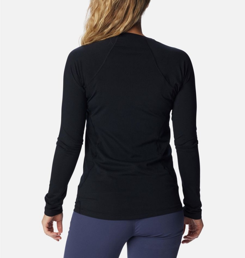 Columbia Omni Heat Midweight Baselayer Crew Women's T-Shirt Black | JKVOAX-295
