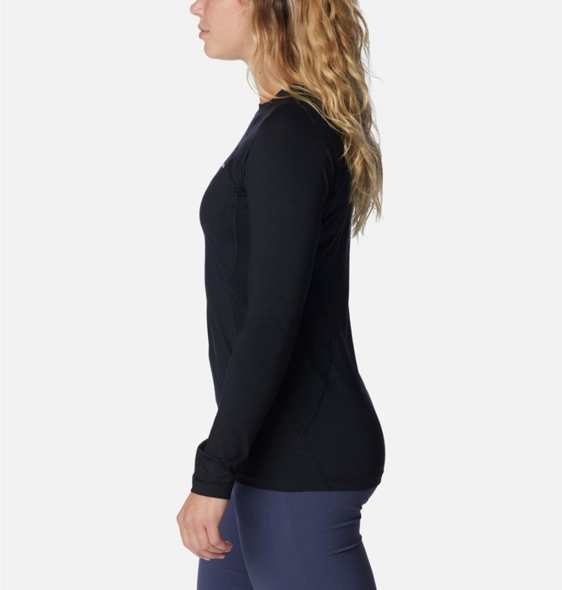 Columbia Omni Heat Midweight Baselayer Crew Women's T-Shirt Black | JKVOAX-295
