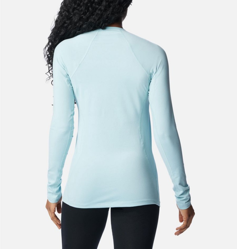 Columbia Omni Heat Midweight Baselayer Crew Women's T-Shirt Turquoise | ITWAXC-604