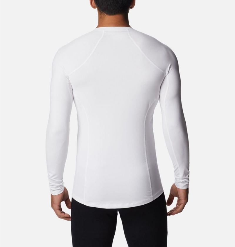 Columbia Omni Heat Midweight Baselayer Crew Men's T-Shirt White | BOVUSK-803