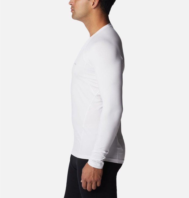 Columbia Omni Heat Midweight Baselayer Crew Men's T-Shirt White | BOVUSK-803