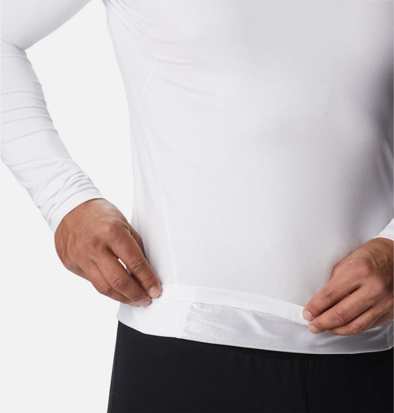 Columbia Omni Heat Midweight Baselayer Crew Men's T-Shirt White | BOVUSK-803