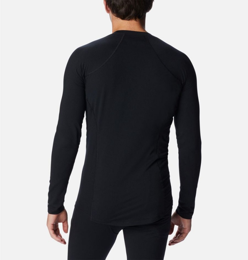 Columbia Omni Heat Midweight Baselayer Crew Men's T-Shirt Black | EKNDZJ-852