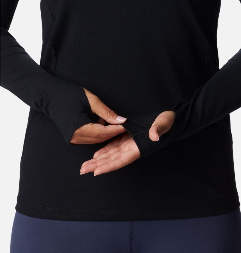 Columbia Omni Heat Midweight Baselayer Half Zip Women's Pullover Black | IGWLJQ-945
