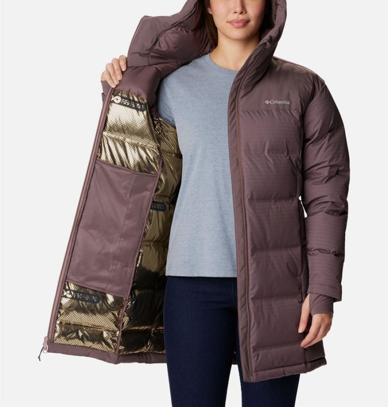 Columbia Opal Hill Mid Women's Puffer Jacket Brown | MFETPY-618