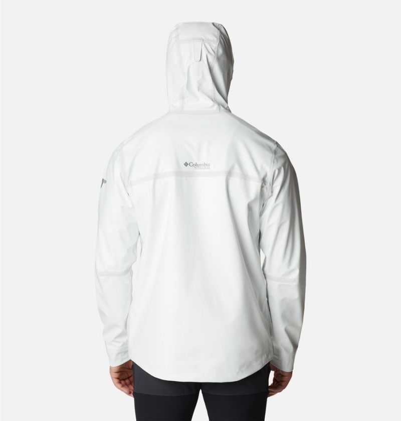Columbia OutDry Extreme Eco II Tech Shell Men's Rain Jacket White | NJIGQP-250