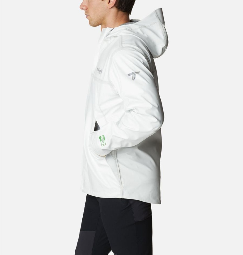 Columbia OutDry Extreme Eco II Tech Shell Men's Rain Jacket White | NJIGQP-250