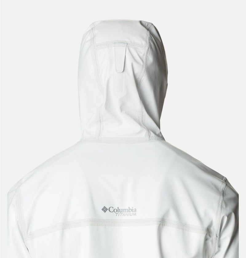 Columbia OutDry Extreme Eco II Tech Shell Men's Rain Jacket White | NJIGQP-250