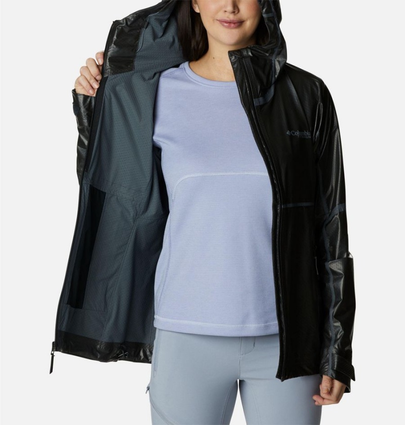 Columbia OutDry Extreme Mesh Shell Women's Rain Jacket Black | LZUCHA-745