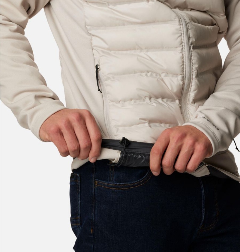 Columbia Out-Shield Full Zip Hoodie Insulated Men's Puffer Jacket White | VBXKWJ-248