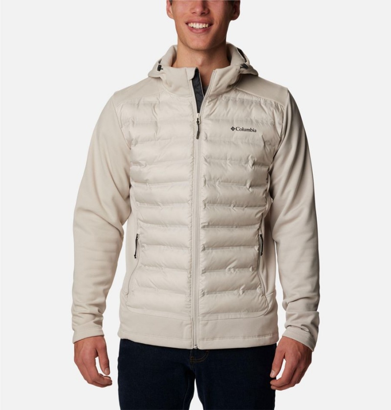 Columbia Out-Shield Full Zip Hoodie Insulated Men\'s Puffer Jacket White | VBXKWJ-248