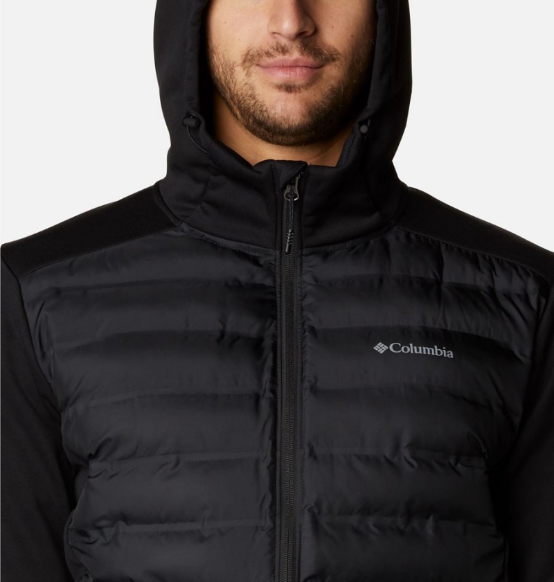 Columbia Out-Shield Full Zip Hoodie Insulated Men's Puffer Jacket Black | ANQKPS-096