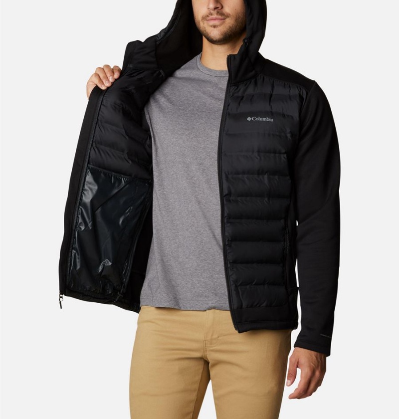Columbia Out-Shield Full Zip Hoodie Insulated Men's Puffer Jacket Black | ANQKPS-096
