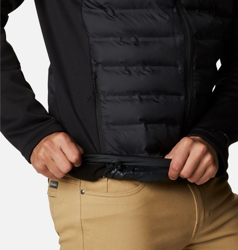 Columbia Out-Shield Full Zip Hoodie Insulated Men's Puffer Jacket Black | ANQKPS-096