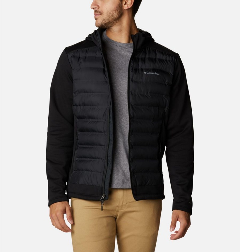 Columbia Out-Shield Full Zip Hoodie Insulated Men\'s Puffer Jacket Black | ANQKPS-096
