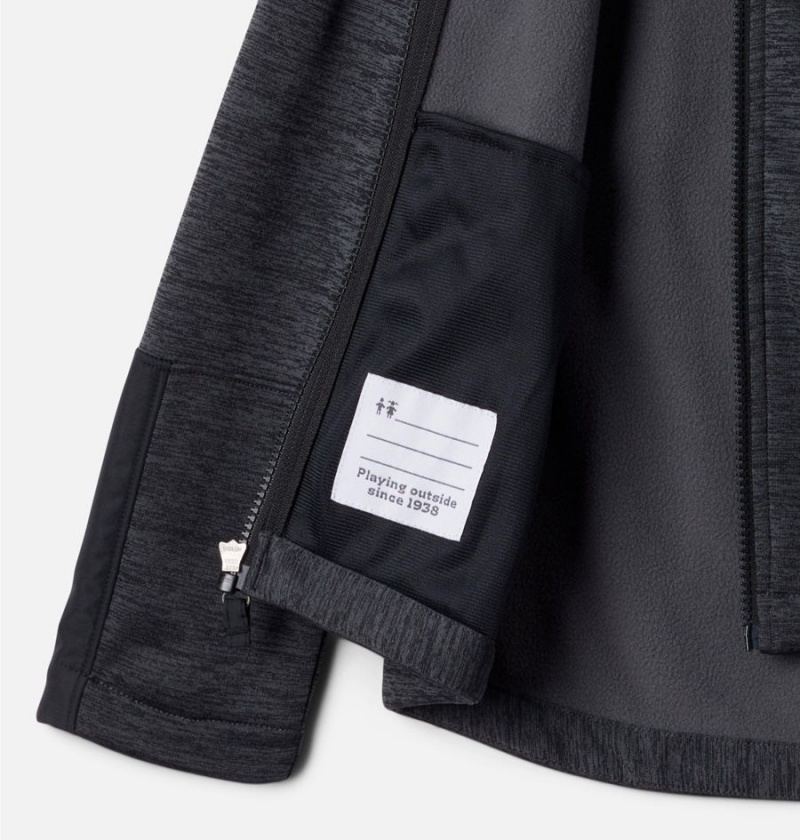 Columbia Out-Shield II Dry Full Zip Fleece Kids' Jacket Black | APFYSJ-182