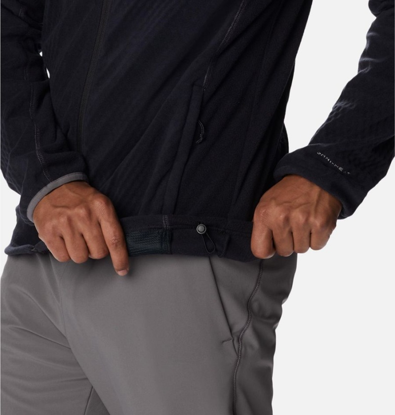 Columbia Outdoor Tracks Full Zip Men's Fleece Jacket Black | ZTRWIJ-973