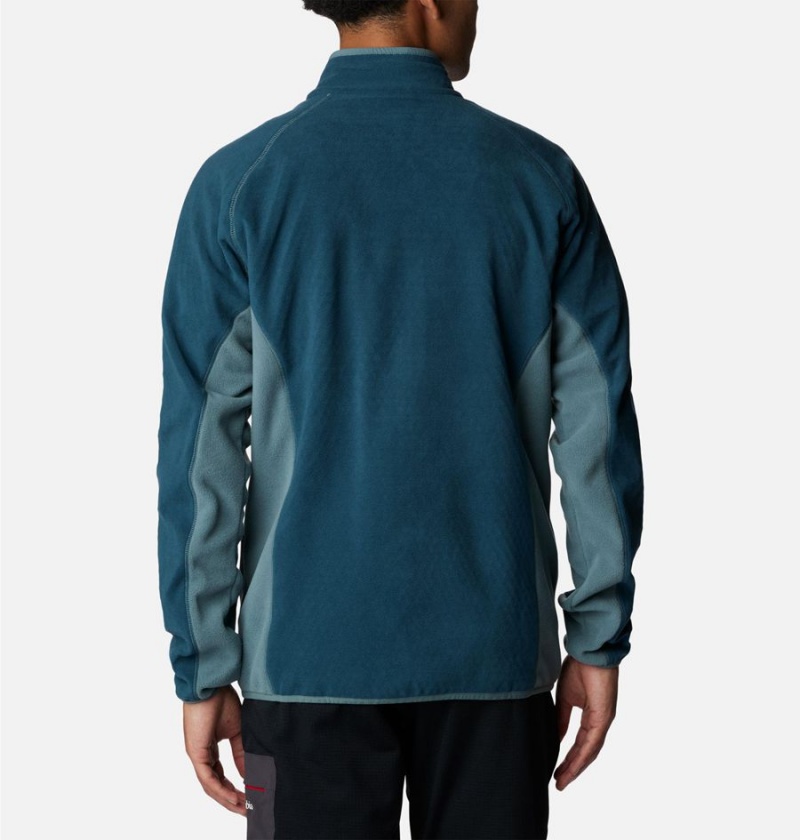 Columbia Outdoor Tracks Full Zip Men's Fleece Jacket Turquoise | NYQDWL-451