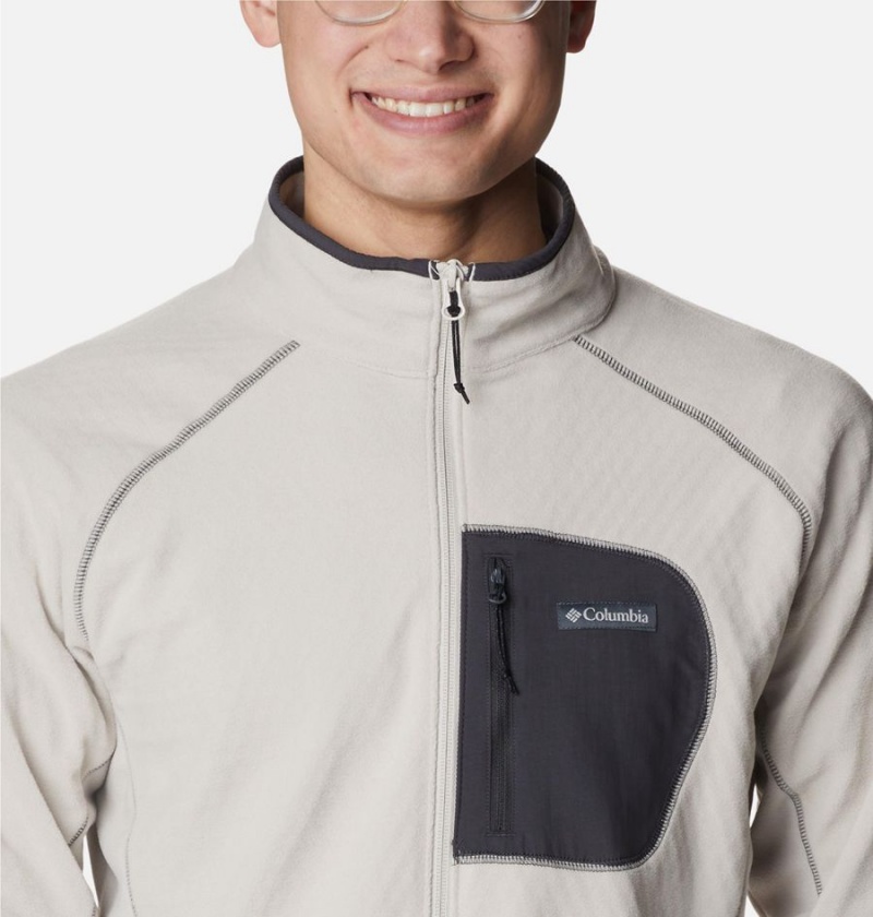 Columbia Outdoor Tracks Full Zip Men's Fleece Jacket White | LWBITQ-895