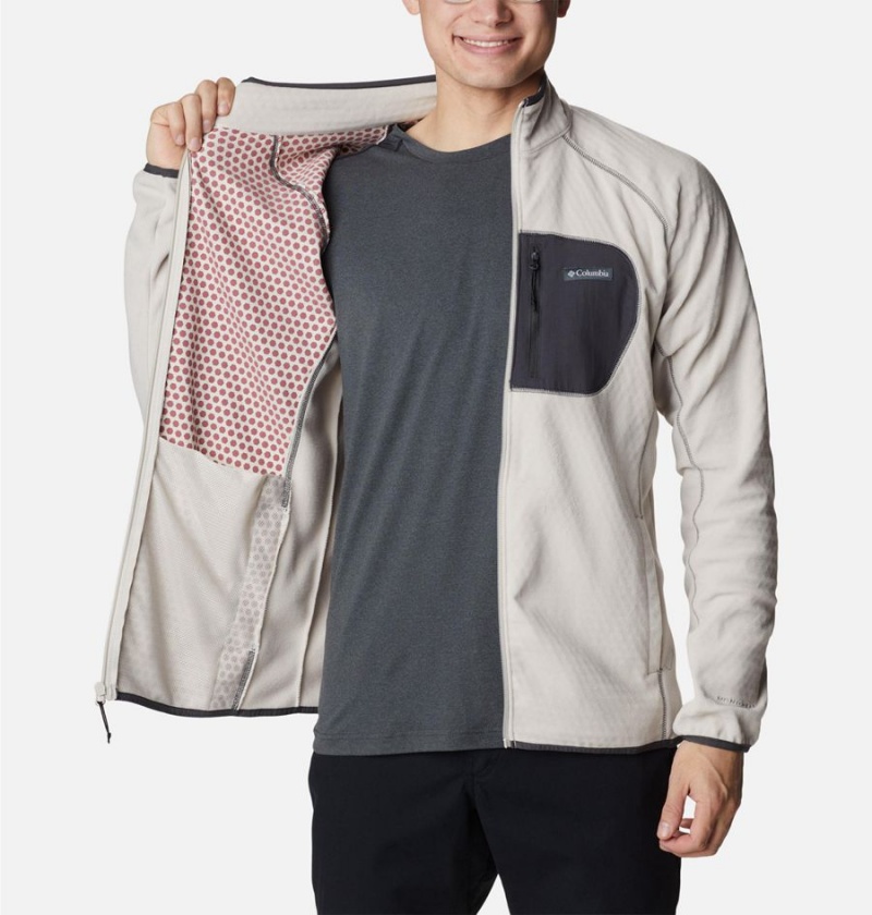 Columbia Outdoor Tracks Full Zip Men's Fleece Jacket White | LWBITQ-895