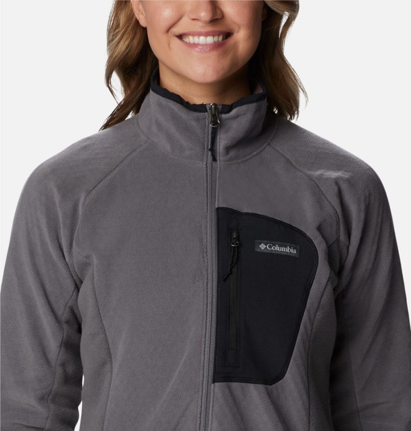 Columbia Outdoor Tracks Full Zip Women's Fleece Jacket Grey | NWCRGJ-630