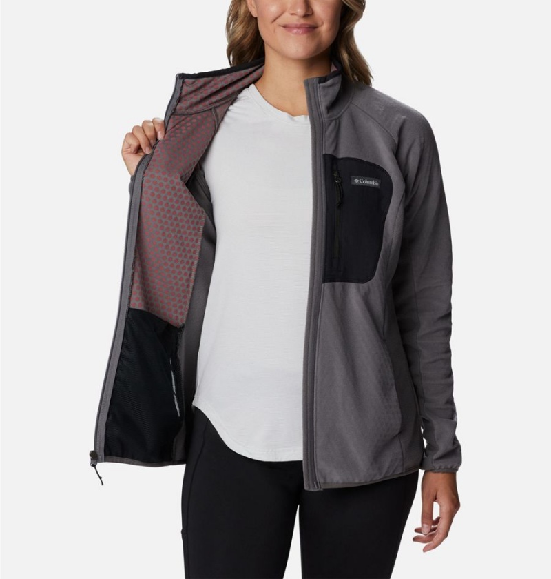 Columbia Outdoor Tracks Full Zip Women's Fleece Jacket Grey | NWCRGJ-630