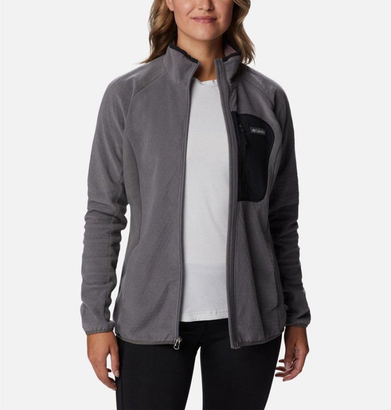 Columbia Outdoor Tracks Full Zip Women's Fleece Jacket Grey | NWCRGJ-630