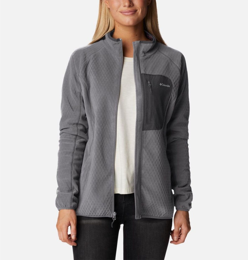 Columbia Outdoor Tracks Full Zip Women's Fleece Jacket Grey | NWCRGJ-630