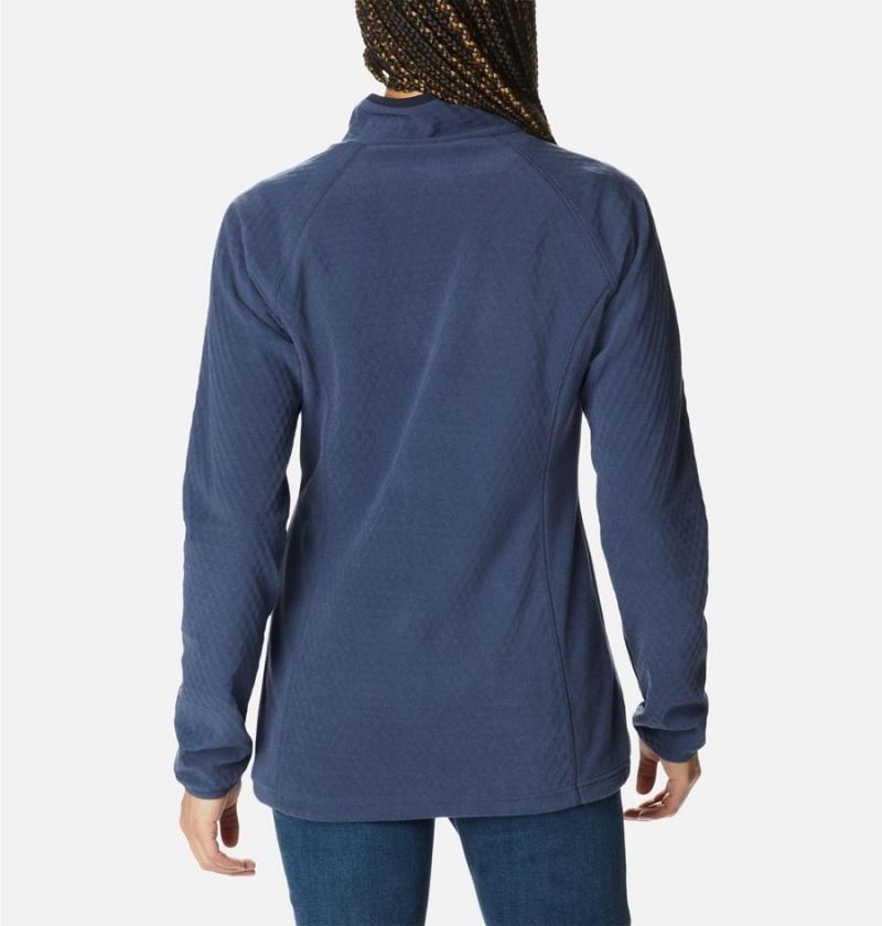 Columbia Outdoor Tracks Half Zip Fleece Women's Pullover Navy | PKMURY-426