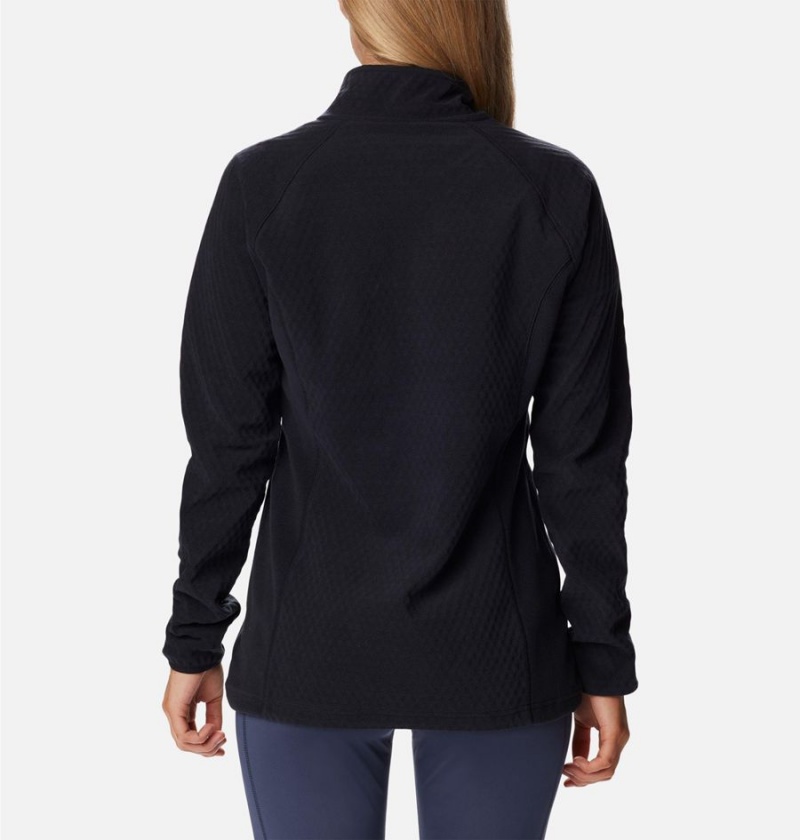 Columbia Outdoor Tracks Half Zip Fleece Women's Pullover Black | QFSJNO-306