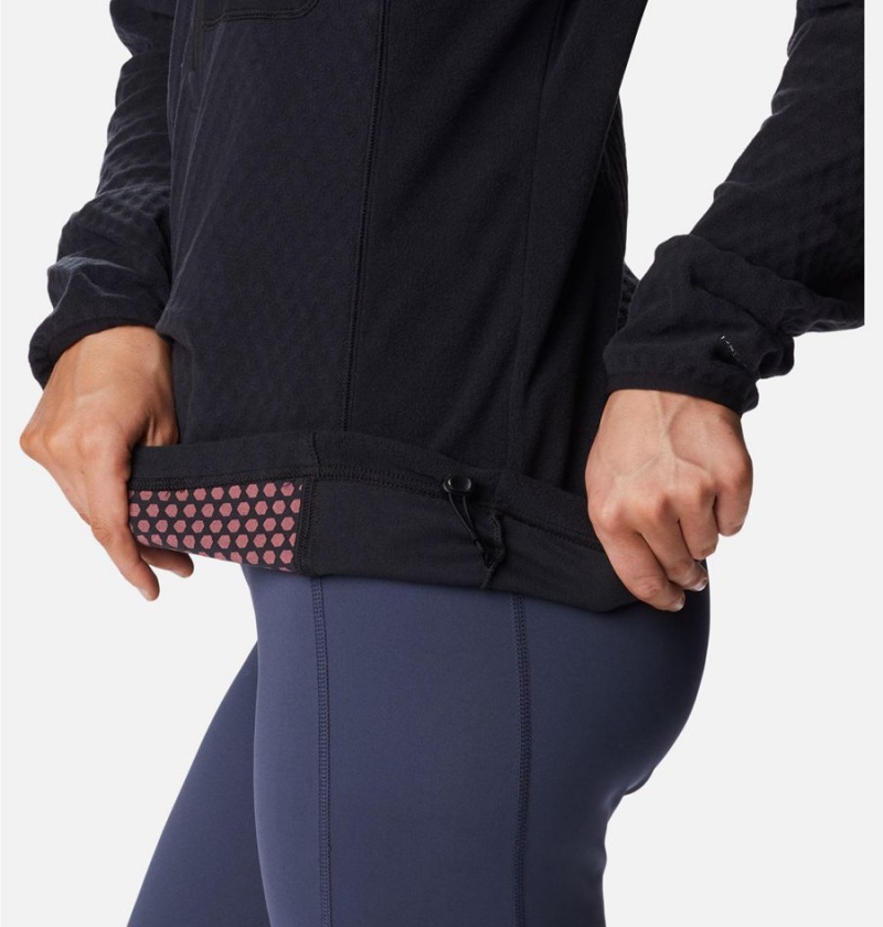 Columbia Outdoor Tracks Half Zip Fleece Women's Pullover Black | QFSJNO-306