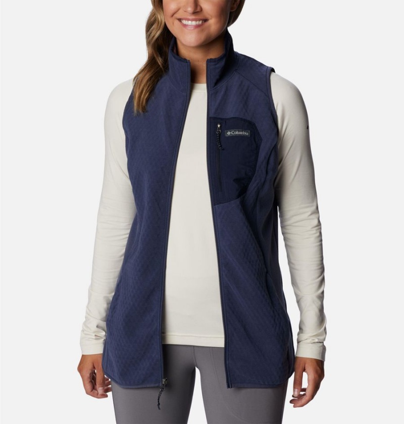 Columbia Outdoor Tracks Women's Vest Navy | BJKURL-651